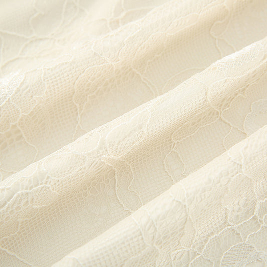 Xingqing 2024 Sweet Fairy Grunge Lace A Line Dresses Summer Women Patchwork Puff Sleeve Kawaii Dress 2000s Aesthetic Outfits SS69