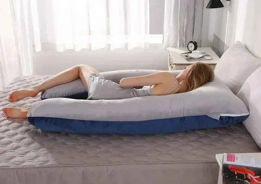Soft Fleece Pregnant Pillow Gravida U Type Lumbar Pillow Multi Function Side Protect Cushion for Pregnancy Women Dropshipping