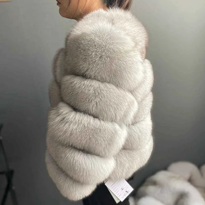 Winter Women's Cold Coat Top Fox Jackets For Women clothing Natural Real fox Fur Jacket Coats For Women Fur Jacket In Promotion
