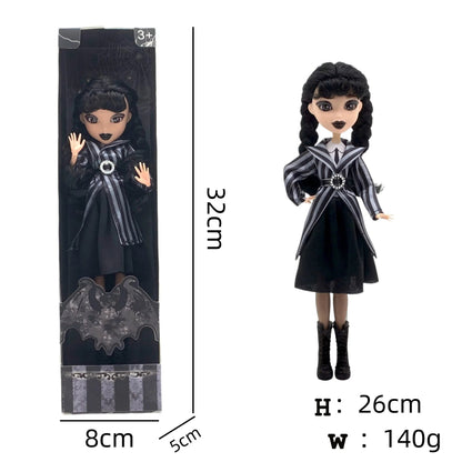 New Wednesday Addams Figure Cute Toy Addams Family Doll Room Decoration Children's Charm Collection Hobby Toys Kid Birthday Gift SS69 25.69 In Box 2