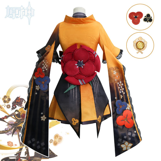 Genshin Impact Chiori Cosplay Costume Women's Anime Uniform Set