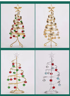 Iron Lace Christmas Tree Mini With Bell Star Desktop Ornament Ornament New Year Christmas Eve Gift Celebrate Party Xmas 2026