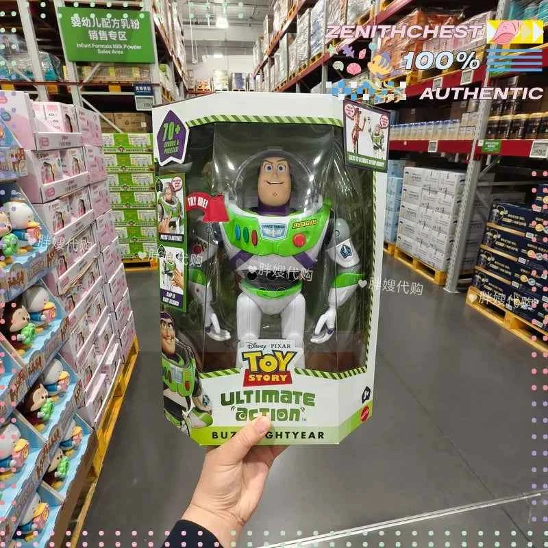 Official Disney Pixar Toy Story Classic Sound Effect Action Figures Buzz Lightyear Woody Simulation Model Collectible Toy For Fa