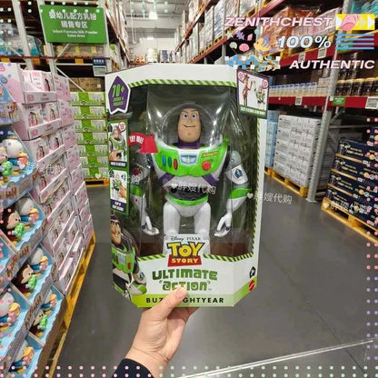 Official Disney Pixar Toy Story Classic Sound Effect Action Figures Buzz Lightyear Woody Simulation Model Collectible Toy For Fa
