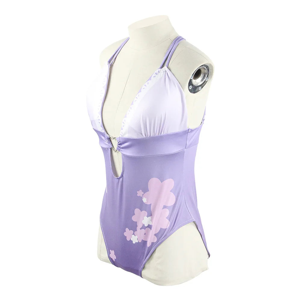 Genshin Impact Cosplay Swimsuit Miss Hina Lisa Hutao Raiden Shogun Sexy Bikini Women Anime Cosplay Costume