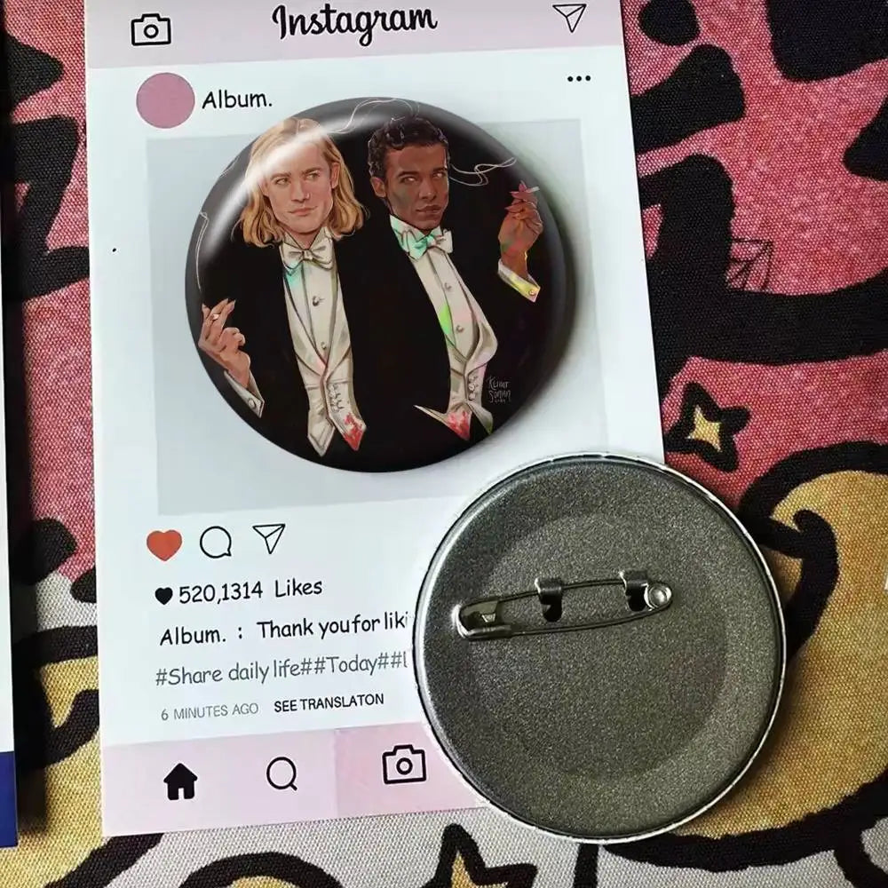 Movie Interview with the Vampire   Laser Badge Applicable For Backpack Clothes Hats Decor Creative Accessories