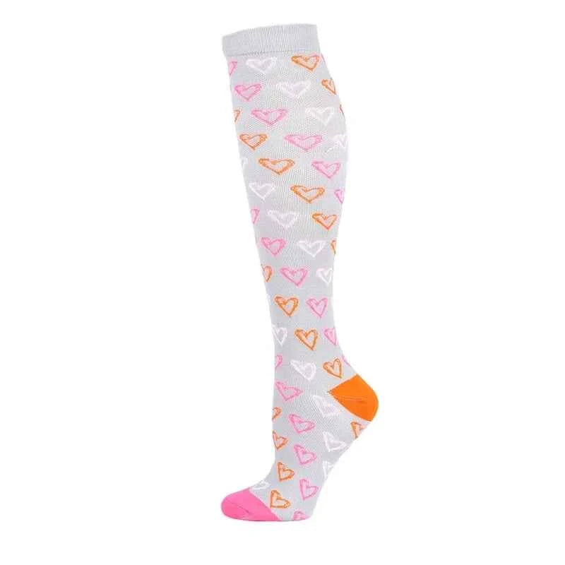 Compression Socks Varicose Veins Blood Circulation Pregnancy 20-30mmhg Nurse Socks Men Women Marathon Golf Cycling Sports Socks