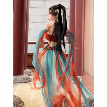 Dunhuang Feitian Western Princess Clothes Hanfu Exotic Photography Photo Chinese Style Dance Costume Hanfu Women China Clothing SS69
