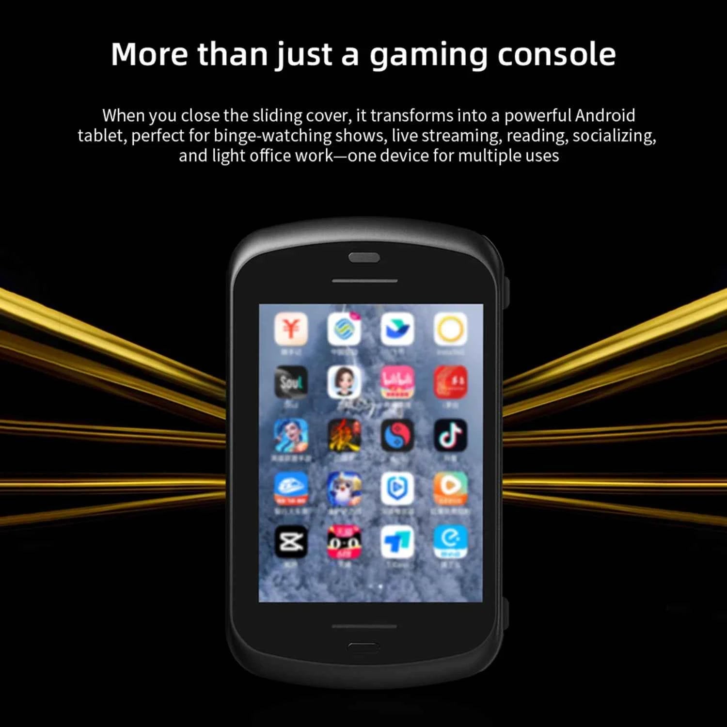 Anbernic RG Slide Retro Handheld Game Console 4.7" LTPS In-Cell Android Video Gaming Player Supports AI Assistant 1080p-Port Out