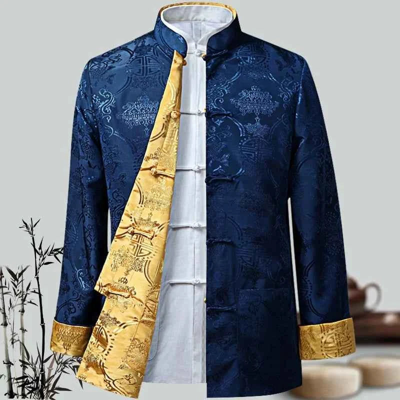 Chinese Styple New Dragon Year Shirt Kung Fu Coats Tang Suit Jacket Traditional Chinese Clothing Jackets Hanfu Men Clothing