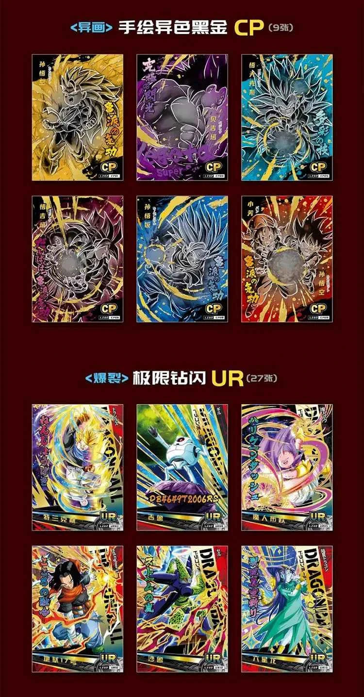 Anime Dragon Ball card store  cards Booster Card Box Trading card game Super Saiyan Son Goku Anime Characters Collection Toy