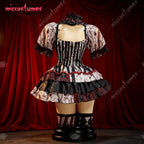 【Ready for Ship】Miccostumes Women's Vintage Dark Clown Dress Set for Halloween Joker Cosplay Costume
