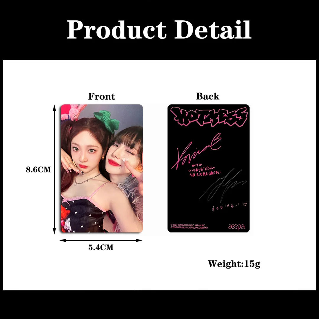 KPOP New Album HOT MESS Japan Single Photocards Giselle Winter Karina Ningning Poster Limited Ver Selfie Lomo Cards Fans Gifts SS69
