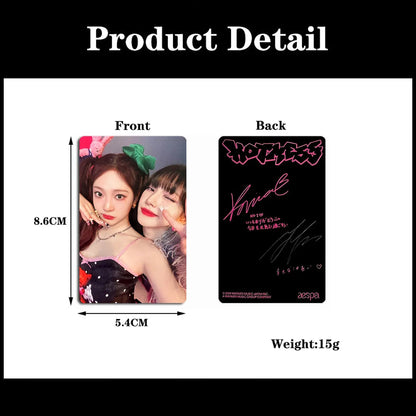 KPOP New Album HOT MESS Japan Single Photocards Giselle Winter Karina Ningning Poster Limited Ver Selfie Lomo Cards Fans Gifts SS69