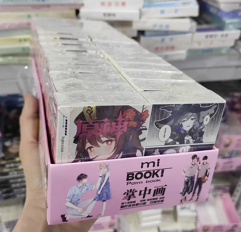 Game Impact Alhaitham Anime Project 40 Sheets 80 Pages Double-sided Mini Characters 68x60mm Magazine Miniature Comic Books SS69