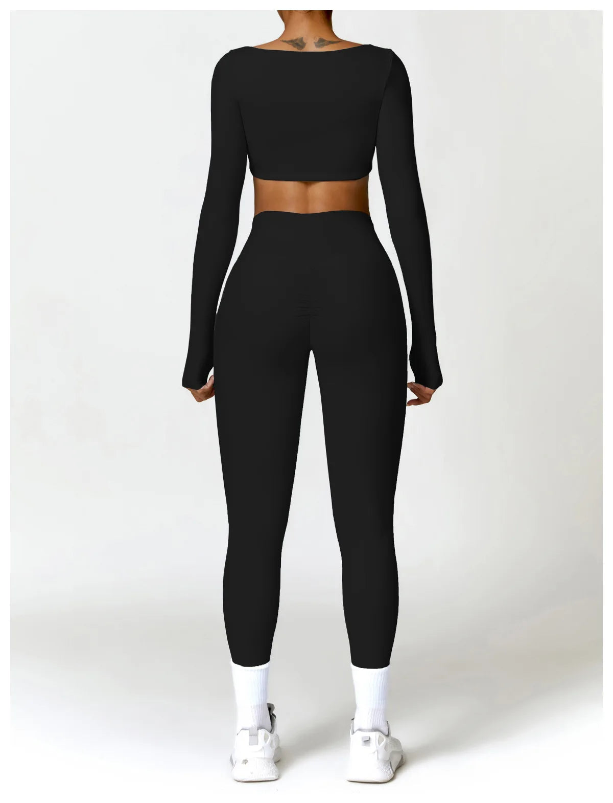 2PCS Yoga Suit Sports Set Women Quick-Drying Gym Set Women Tracksuit Running Workout Long Sleeve Sports Shirt Yoga Clothing SS69