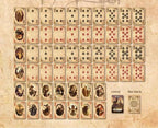 2 boxes/set Creative Retro Playing Cards Retro Castle Girl Blue Core Paper Material Strong and Durable Casual Game Tools