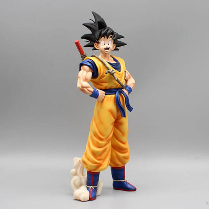 Dragon Ball Sun Goku Somersault Cloud Super Saiyan Standing Collection Figures Statue Anime Peripheral Model Ornaments Toy Gift SS69 19.69 without base 28cm / no box