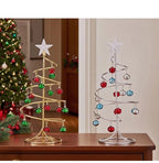 Iron Lace Christmas Tree Mini With Bell Star Desktop Ornament Ornament New Year Christmas Eve Gift Celebrate Party Xmas 2026