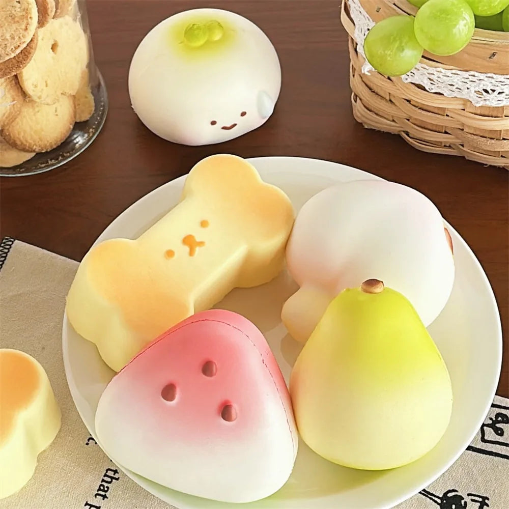 Anti-stress Squishy Watermelon Toys Slow Rising Fidget Toy Fruit Pinch Squeeze Toy Funny Stress Reliever Reduce Pressure Prop SS69