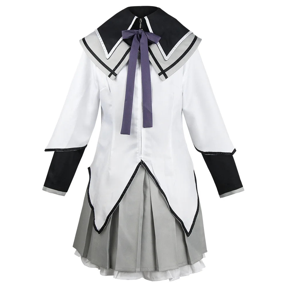 HOMCHEE TRENDS Akemi Homura Anime Cosplay Costume Set with Wig