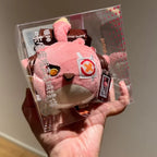 Genuine Mihoyo Genshin Impact Cosplay Diy Accessories Cacucu Pink Plush Sound Pendant Ifa Keychain Mini Storage Bag Toys Gifts