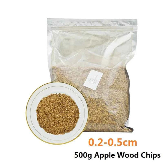 500g Apple Wood Pellets BBQ Flavoring Chips Kiln Dried Sawdus Specialty Wooden Chunks for Barbecue Smoker Grill Bacon Fish Meat