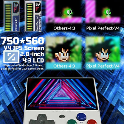 Miyoo Mini V4 2.8-inch Handheld Game Players 18000 Games 15 Emulator Portable Video Gaming Console Kids Retro Mini Game Machine SS69
