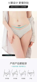 3PCS/Lot cotton Pregnancy Maternity Women Underwear Panties pregnant women clothes U-shaped low-Waist Briefs M L XL XXL K11