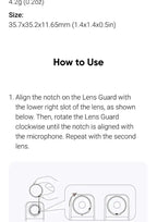 Insta360 X5 Lens Guard Protector Standard or Premium Tempered Glass For Insta 360 X5 Original Accessories
