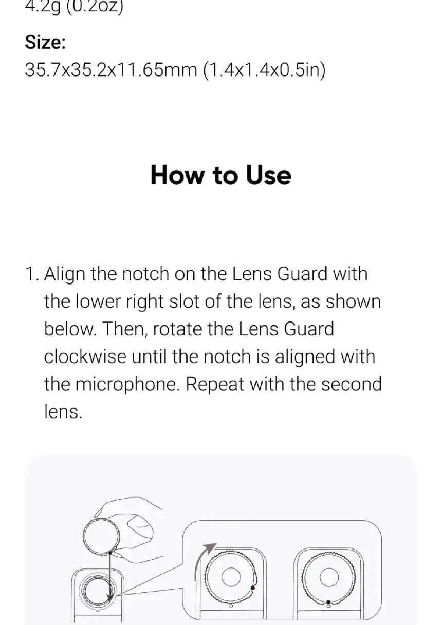 Insta360 X5 Lens Guard Protector Standard or Premium Tempered Glass For Insta 360 X5 Original Accessories