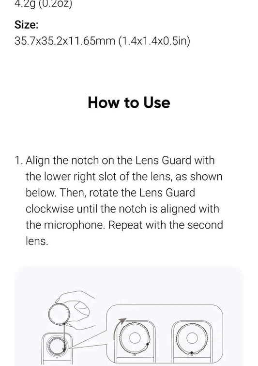 Insta360 X5 Lens Guard Protector Standard or Premium Tempered Glass For Insta 360 X5 Original Accessories