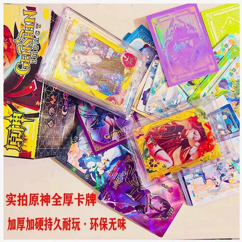 New Genshin Impact Collecting Cards Gift Box Set Cards Anime Game Peripherals Cards Rare Card Gifts For Fans And Collectors