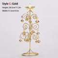 Iron Lace Christmas Tree Mini With Bell Star Desktop Ornament Ornament New Year Christmas Eve Gift Celebrate Party Xmas 2026