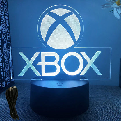 NEON GAMER 3D Lamp LED Night Light Gaming Setup RGB Children's Lamps Gamer Room Decoration Bedroom Table Lamp Personalized Gifts SS69 9.69 B7-Gaming 03