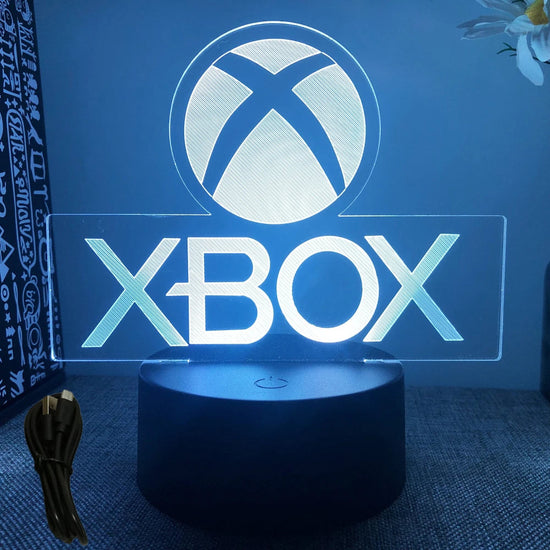 NEON GAMER 3D Lamp LED Night Light Gaming Setup RGB Children's Lamps Gamer Room Decoration Bedroom Table Lamp Personalized Gifts SS69 9.69 B7-Gaming 03