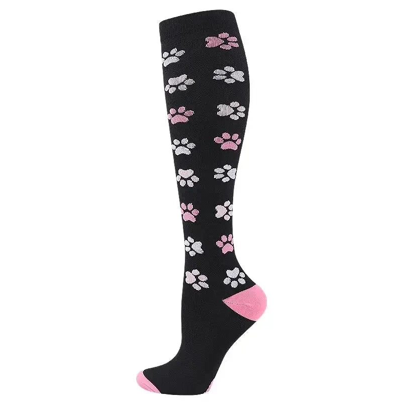 Compression Socks Varicose Veins Blood Circulation Pregnancy 20-30mmhg Nurse Socks Men Women Marathon Golf Cycling Sports Socks