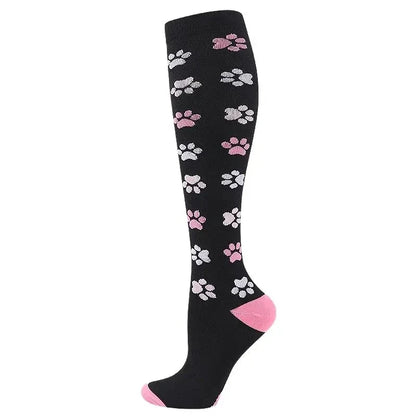 Compression Socks Varicose Veins Blood Circulation Pregnancy 20-30mmhg Nurse Socks Men Women Marathon Golf Cycling Sports Socks
