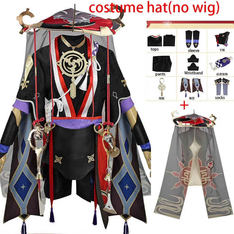 Genshin Impact Scaramouche Cosplay Costume Full Set