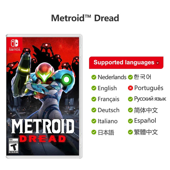 Metroid Dread Nintendo Switch Game Deals 100% Original Physical Game Card Adventure Genre for Nintendo Switch Game Console SS69 59.69 Random Cover / CHINA