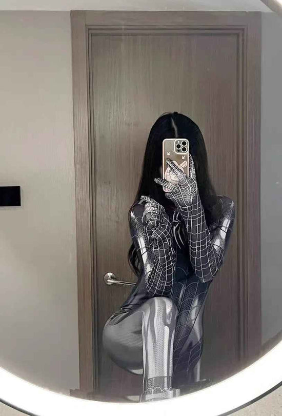 Sexy Black Cat Superhero Cosplay Costume For Spider Women Halloween Costume Christmas Tight 3d Printing Jumpuit Bodysuit Toys