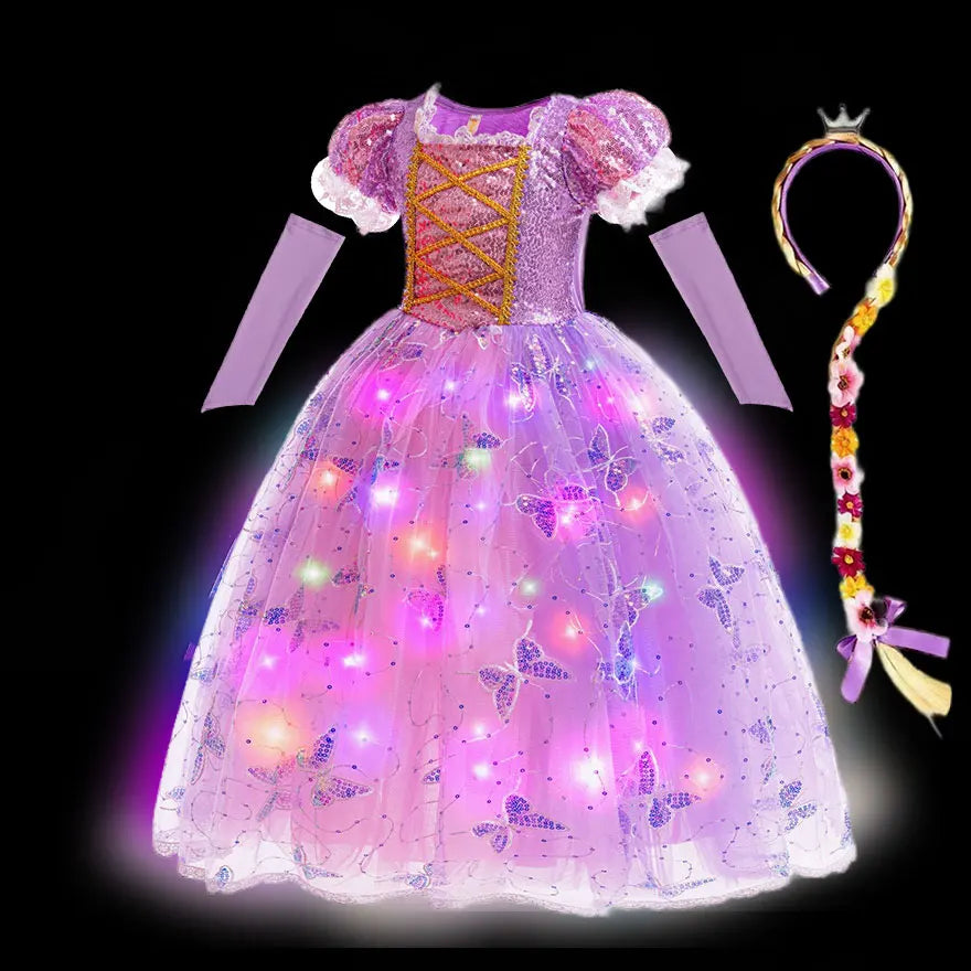 Rapunzel LED Princess Ball Gown for Girls