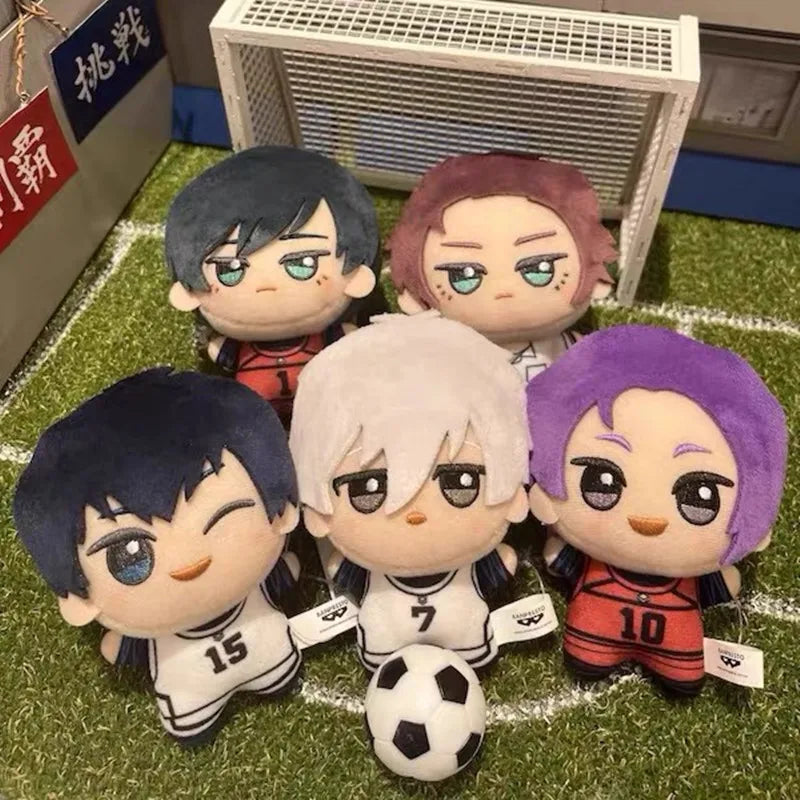 10cm New Blue Lock Plush Pendant KeyChain Isagi Yoichi Nagi Seishiro Mikage Reo Rin Itoshi Itoshi Sae Action Doll Toy Bag Gift SS69