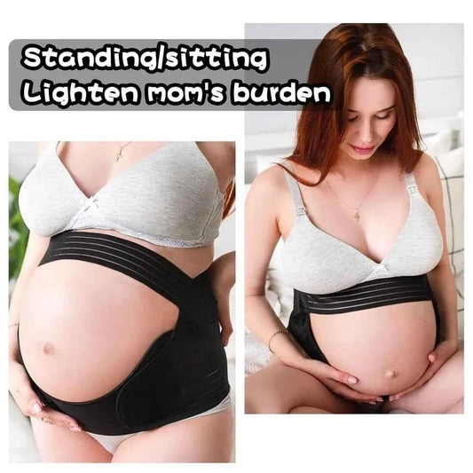 Adjustable Pregnant Women Belts Breathable Elastic Maternity Belly Band Soft Detachable Abdominal Support Brace