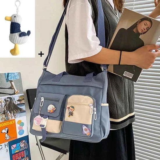 Nylon Waterproof Canvas Women Handbags Shoulder Bag Japanese Ladies Messenger Bag Student School Crossbody Bags for Girl Satchel