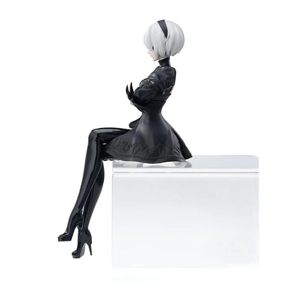 Nier Automata 2B A2 9S Sitting Position Game Figure Mechanical Lifeform Statue Collection Desktop Decoration  Toys Gifts SS69