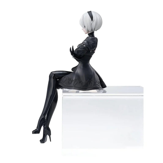 Nier Automata 2B A2 9S Sitting Position Game Figure Mechanical Lifeform Statue Collection Desktop Decoration  Toys Gifts SS69
