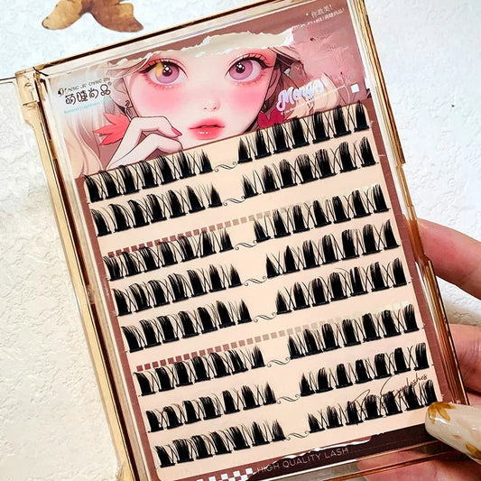 Little Devil False Eyelashes Manga Lashes Reusable Natural Thick Fluffy Soft Single Individual Cluster Eye Extension Beauty Tool SS69