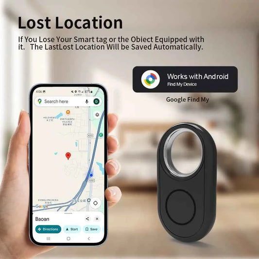 GPS Tracker for Samsung Android Tracker Work with Google Find Hub Bluetooth Locator Finder Bag Key Global Anti-lost Smart Tag