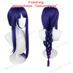 Raiden Shogun Cosplay Costume & Wig Set for Women - Game Character Outfit
